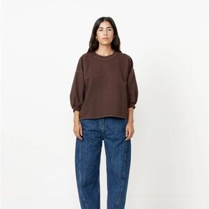 Rachel Comey Fond Sweatshirt in Espresso, Size M/L